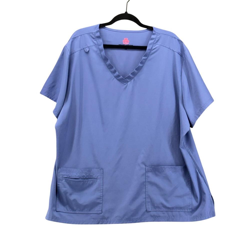 Natural Uniforms Womens Scrub Top Size 3X Cooling Medical Nursing Hospital Comfy